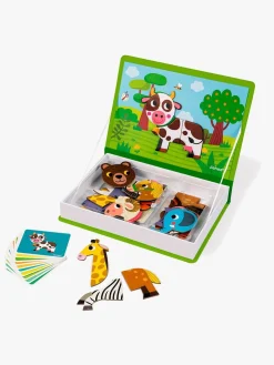 Bøger|Legetøj Til Børn På 0-10 År|Janod Magneti'Book Dyr Magnetsæt 30 Stk. Flerfarvet