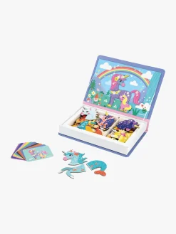 Bøger|Janod Magneti'Book Enhjørning Magnetsæt 44 Stk. Flerfarvet