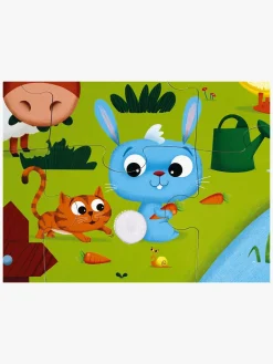 Spil & Puslespil|Janod Tactile Puslespil Bondegårdsdyr 20 Dele Flerfarvet