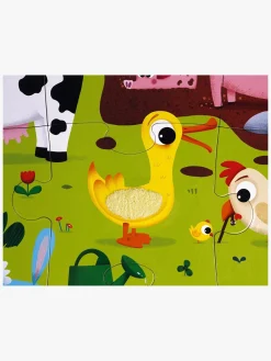 Spil & Puslespil|Janod Tactile Puslespil Bondegårdsdyr 20 Dele Flerfarvet