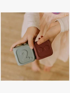 Jellystone Designs Babylegetøj-My First Dice Bidelegetøj, Honey Oatmeal