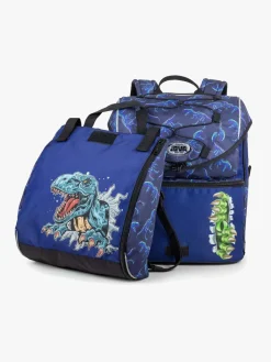 Tasker|Jeva Intermediate Rygsæk 21 L, Dinosaur Blå