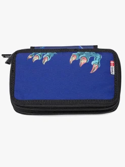 Kreativt Legetøj|Jeva Two-Zip Penalhus, Dinosaur Blå