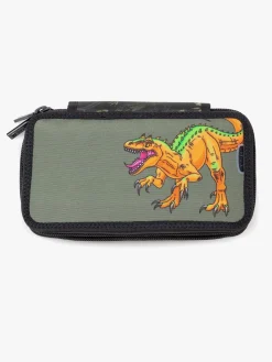 Kreativt Legetøj|Jeva Two-Zip Penalhus, Incognito Grøn/Orange