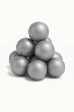 Boldbassiner|JLY Bolde til Boldbassin 100 stk. Silver Grå