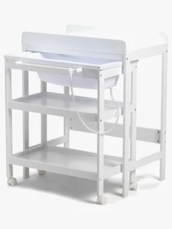 Pusleborde|JLY Dreamed Puslebord med Badebalje, White Hvid