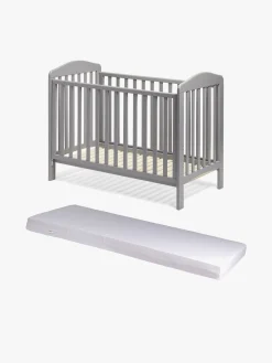 Børnesenge & Tilbehør|JLY ELLA Dream Drop Tremmeseng inkl Madras 60x120, Grå