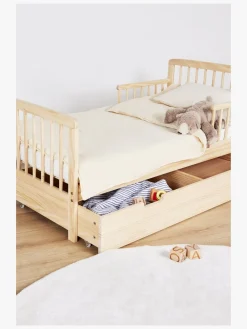 Børnesenge & Tilbehør|JLY HEAVEN Juniorseng MEYA inkl Sengeopbevaring & Madras 70x140, Træ