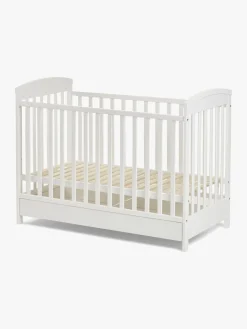 Børnesenge & Tilbehør|JLY Heaven Tremmeseng med Opbevaringsboks, Hvid