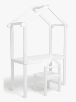 Børnemøbler|JLY  Huset Skrivebord med Stol, Hvid