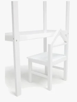 Børnemøbler|JLY  Huset Skrivebord med Stol, Hvid