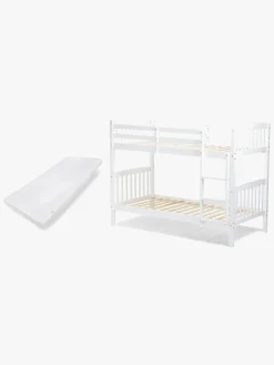 Børn JLY Børnesenge & Tilbehør-OLIVIA Køjeseng m. Skummadras 90x190, Hvid