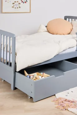 Børnesenge & Tilbehør|JLY Sengeskuffe ISA, Mørkegrå Grå