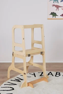 Børnemøbler|JLY SIRI Læringstårn, Natur Beige