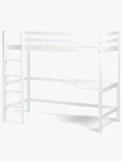 Børnesenge & Tilbehør|JLY SOFIA Højseng m. Skrivebord 90x190, Hvid