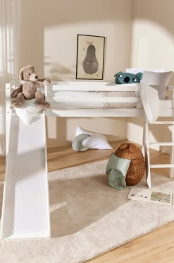 Børnesenge & Tilbehør|JLY TYRA Juniorseng  m. Rutsjebane 90x190, Hvid