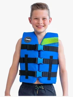 Friluftsliv|JOBE Svømmevest Nylon Junior, Blå Rød