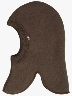 Børn Joha Tilbehør|Uldtøj-Elefanthue Merinould, Mørkebrun