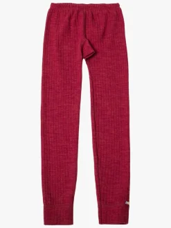 Underdele|Uldtøj|Joha Leggings, Fuchsia Melange Lyserød