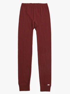 Underdele|Uldtøj|Joha Leggings, Red Rød