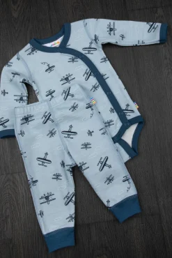 Bodyer & Heldragter|Joha Slå-om Body Merinomix, Light Blue