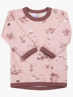 Børn Joha Uldtøj|Overdele-Trøje Merinomix, Light Pink