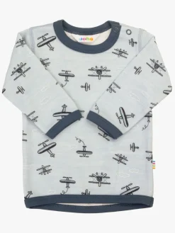 Uldtøj|Overdele|Joha Trøje Merinomix, Light Blue Blå