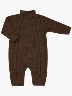 Børn Joha Uldtøj|Flyverdragter-Ulddragt Merino, Dark Brown