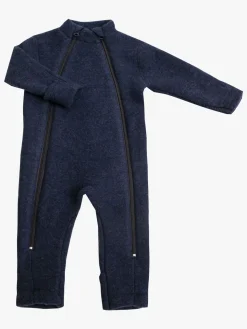 Uldtøj|Flyverdragter|Joha Ulddragt Zip, Dark Blue