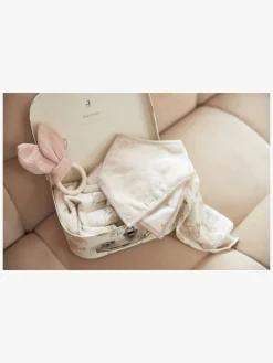 Babylegetøj|Jollein Bunny Ears Bidering, Wild Rose Lyserød