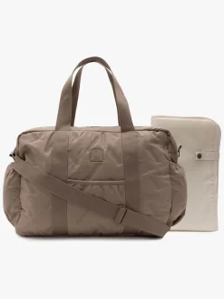 Jollein Pusletasker-Embossed Lily Pusletaske, Milky Coffee