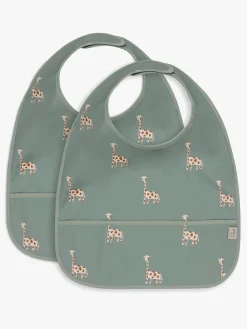 Spisetid|Jollein Hagesmæk 2-pak, Jungle Jambo Grøn