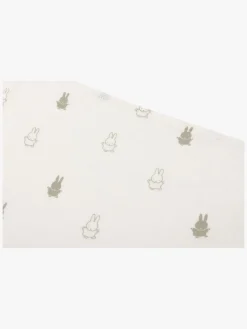 Stofbleer, Nusseklude & Babytæpper|Jollein Happy Miffy Tæppe/ Stofble i Musselin 3-pak, Olive Green Grøn/Beige