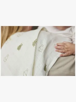 Stofbleer, Nusseklude & Babytæpper|Jollein Happy Miffy Tæppe/ Stofble i Musselin 3-pak, Olive Green Grøn/Beige