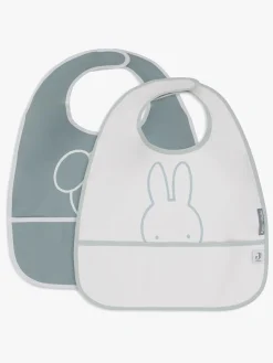 Jollein Spisetid-Miffy Peekaboo Hagesmæk 2-pak, Sea Green