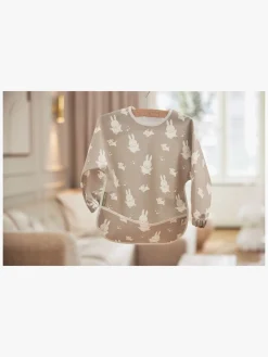 Jollein Spisetid-Miffy&Snuffy  Langærmet Hagesmæk, Olive Green