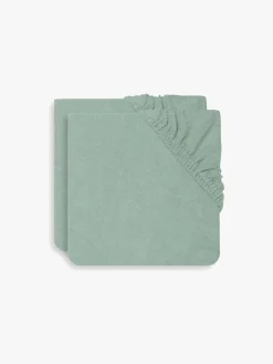 Pusleborde|Jollein Puslepudebetræk 50x70 Cm 2-Pak, Ash Green Grøn