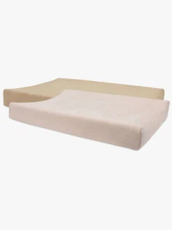 Pusleborde|Jollein Puslepudebetræk 50x70cm 2-pak, Wild Rose/Biscuit Lyserød