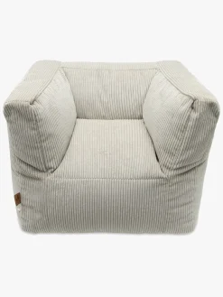 Børnemøbler|Jollein Sækkestol Kraftig Fløjl, Olive Green