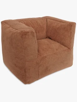 Børnemøbler|Jollein Sækkestol Kraftig Fløjl, Caramel Brun