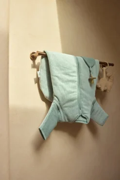 Børn Jollein Børnesenge & Tilbehør-Sovepose med Aftagelig Ærmer Rundt 90 cm, Rib Sea Green