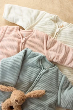 Børn Jollein Børnesenge & Tilbehør-Sovepose med Aftagelig Ærmer Rundt 90 cm, Rib Sea Green