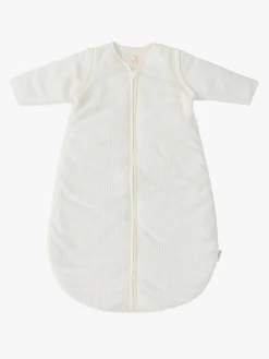 Børnesenge & Tilbehør|Jollein Sovepose med Aftagelig Ærmer Rund 60 cm, Rib Ivory