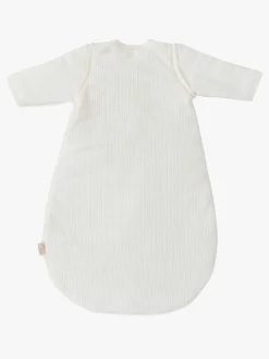 Børnesenge & Tilbehør|Jollein Sovepose med Aftagelig Ærmer Rund 60 cm, Rib Ivory