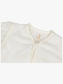 Børnesenge & Tilbehør|Jollein Sovepose med Aftagelig Ærmer Rund 60 cm, Rib Ivory