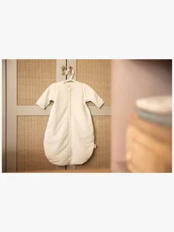 Børnesenge & Tilbehør|Jollein Sovepose med Aftagelig Ærmer Rund 60 cm, Rib Ivory