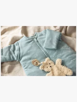 Børnesenge & Tilbehør|Jollein Sovepose med Aftagelig Ærmer 90 cm, Twinkling Sea Green