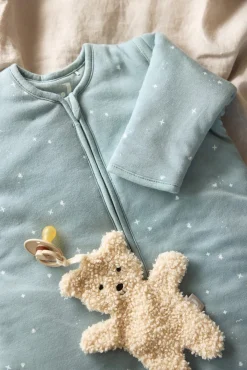 Børnesenge & Tilbehør|Jollein Sovepose med Aftagelig Ærmer 90 cm, Twinkling Sea Green