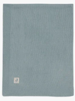 Stofbleer, Nusseklude & Babytæpper|Jollein Strikket Tæppe Cozy, Sea Green Grøn