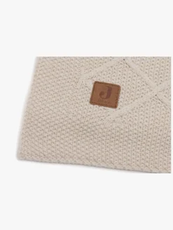 Jollein Stofbleer, Nusseklude & Babytæpper-Strikket Tæppe Ternet Mønster, Oatmeal